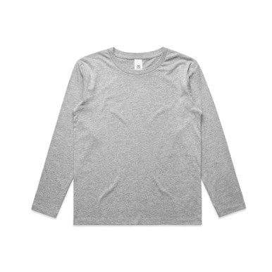 Kids Staple L/S Tee Grey Marle