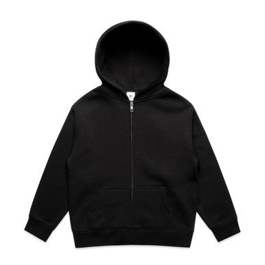 AS3039 Youth Relax Zip Hood BLACK