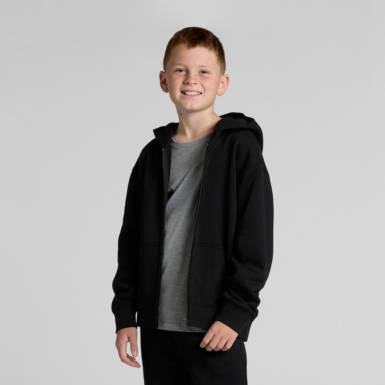 Youth Relax Zip Hood | 3039 - BLACK
