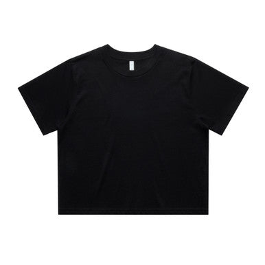 AS4072 Wo's Classic Crop Tee BLACK