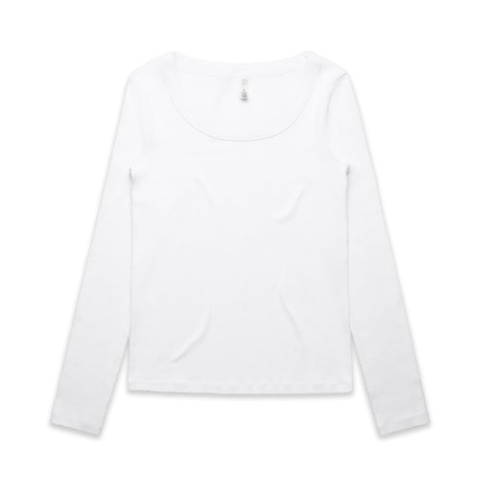 AS Colour 4075 Wo'S Organic Rib L/S Tee Black