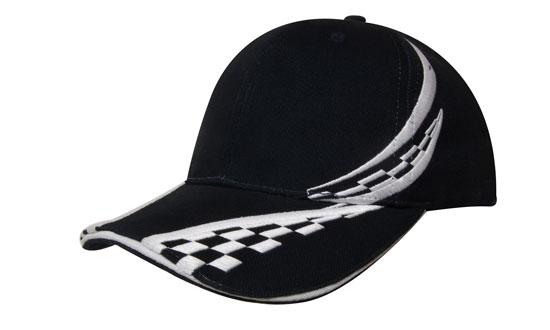 Brushed Heavy Cotton with Swirling Checks & Sandwich - HW4076