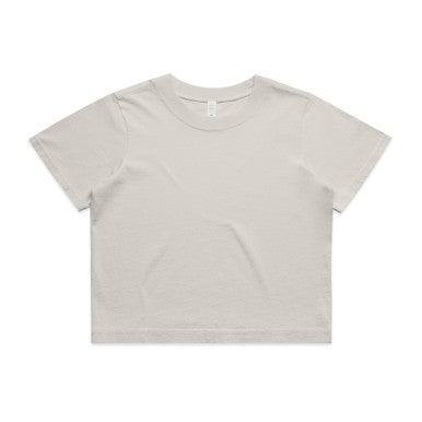 AS4089 Wo's Heavy Faded Crop Tee FADED BONE