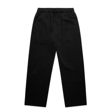 AS5942 Relax Cuffless Track Pants BLACK