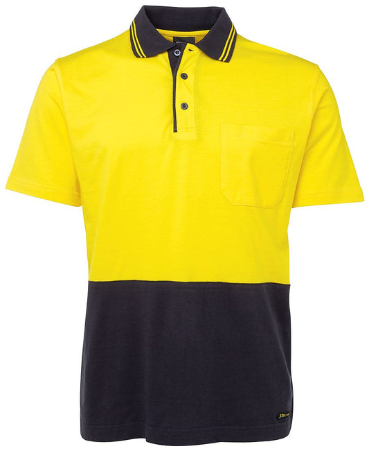 Jb's Hi Vis s/s Cotton Polo 6CPHV