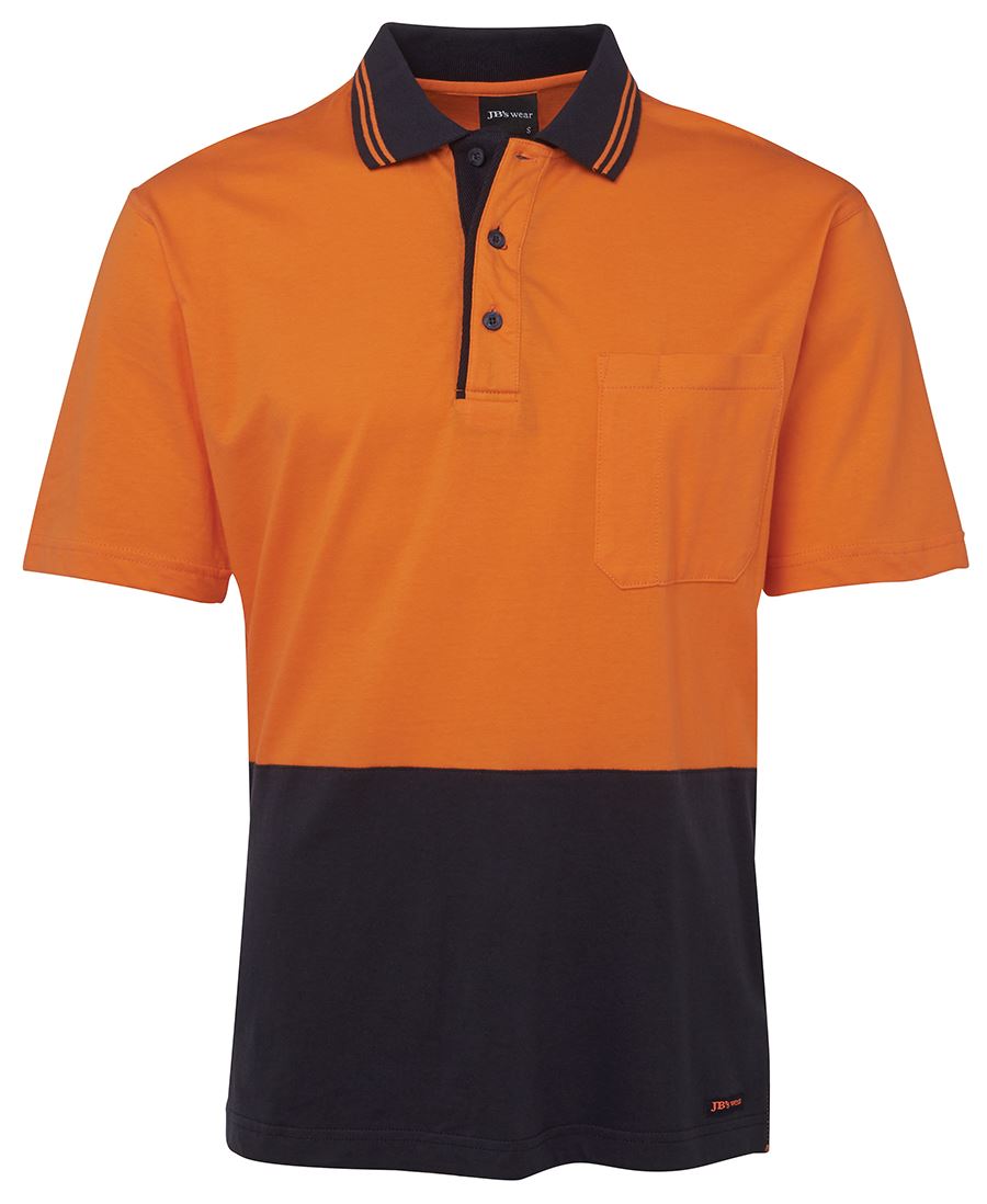Jb's Hi Vis s/s Cotton Polo 6CPHV