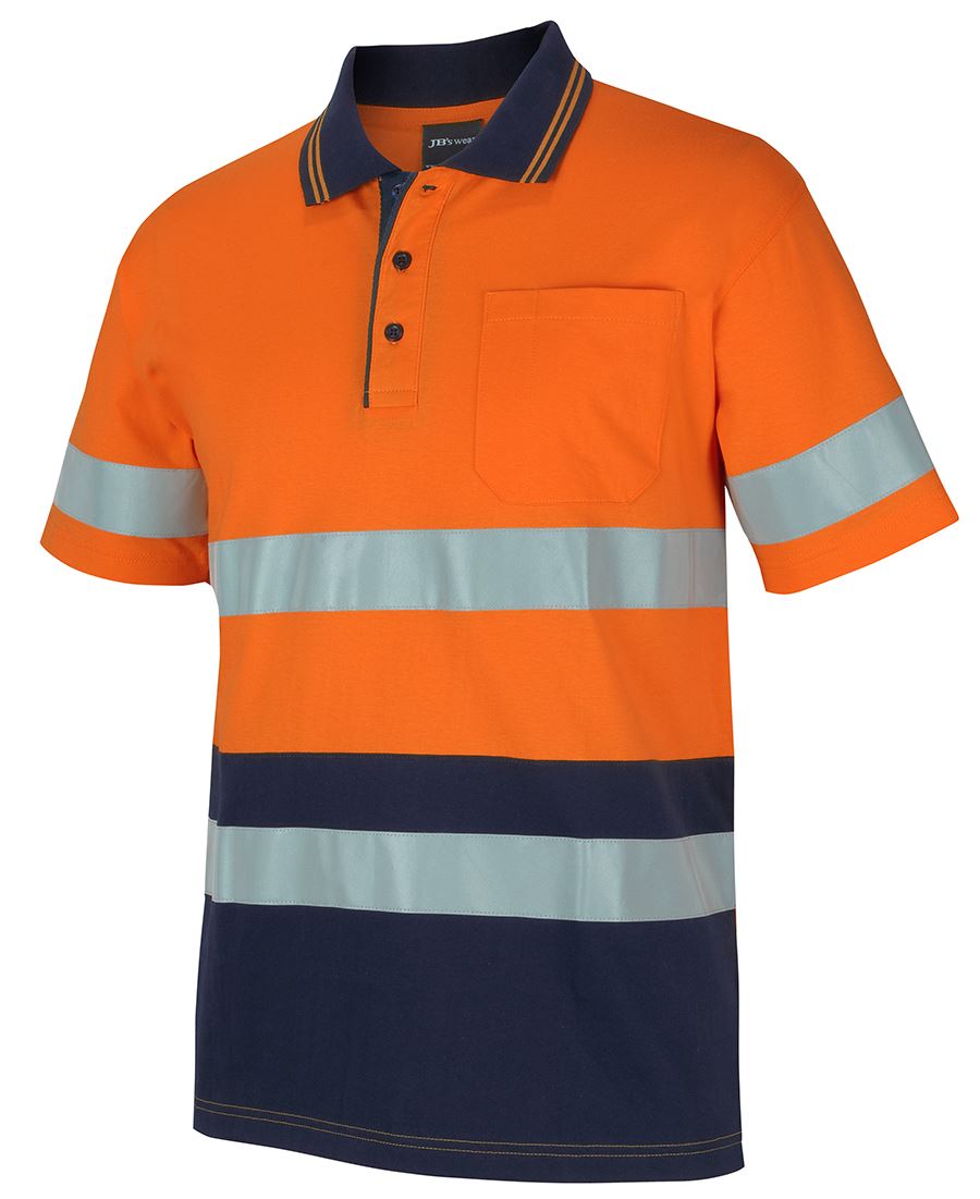 Jb'S Hi Vis (D+N) S/S Cotton Polo 6Dcps