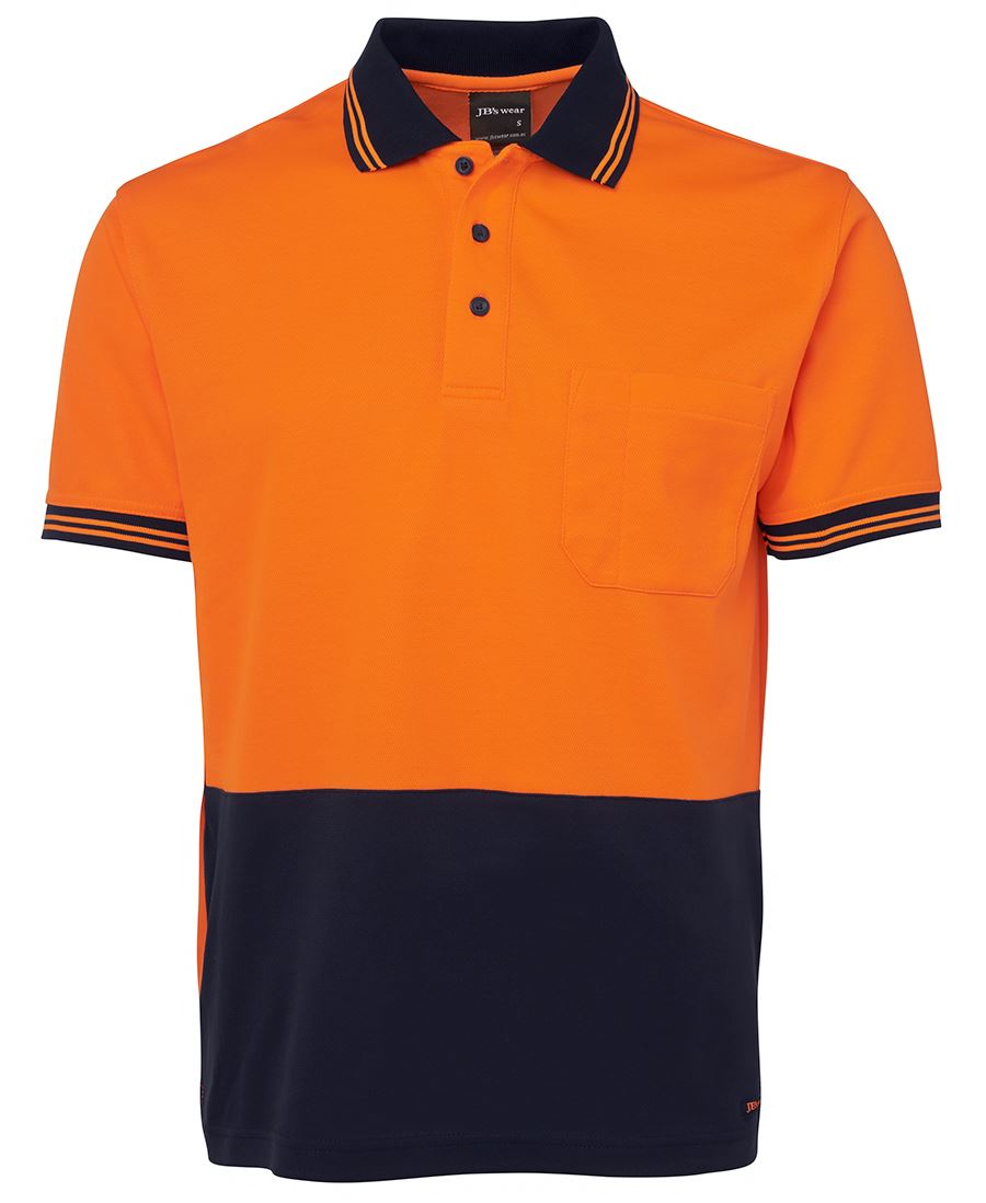 Jb's Hi Vis s/s Cotton Back Polo 6HPS