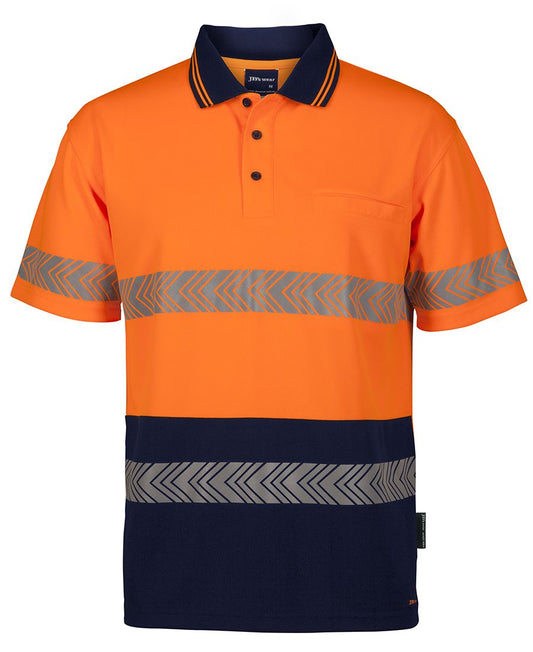 JB'S HI VIS S/S SEGMENTED TAPE POLO 6HSST