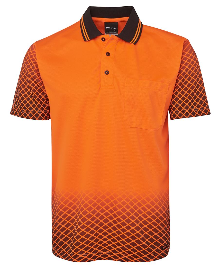 Jb's Hi Vis Net Sub Polo 6HVNS