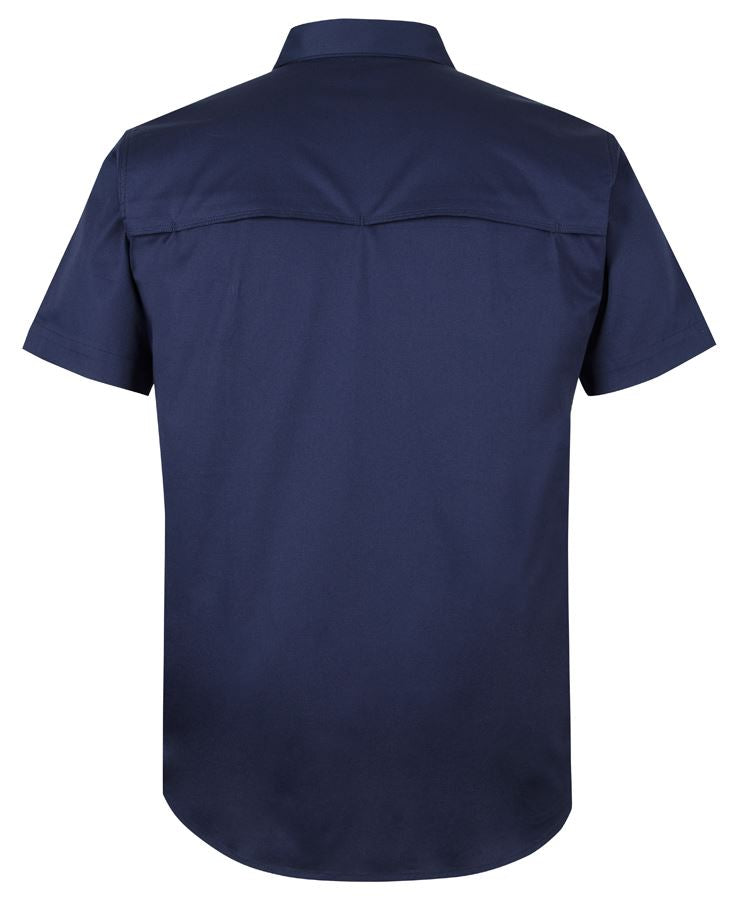 JB'S S/S STRETCH CLOSE FRONT WORK SHIRT - 6WKCS