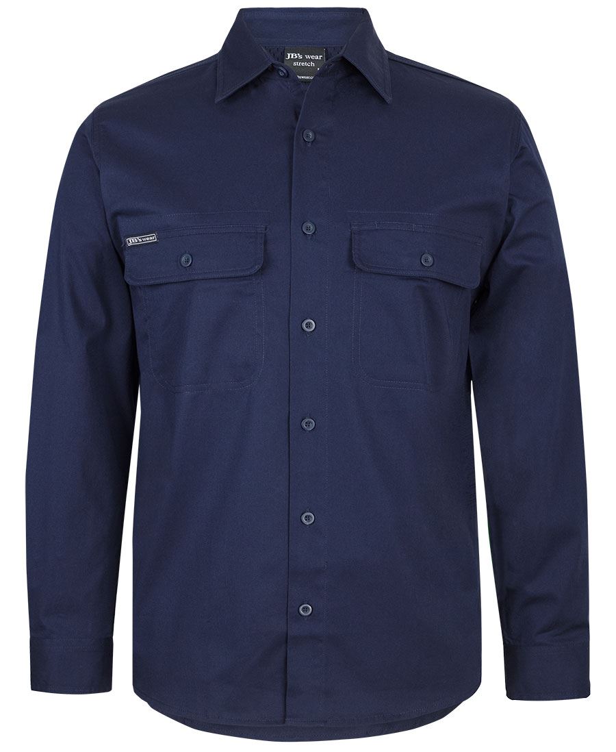 JB'S L/S STRETCH WORK SHIRT 6WLSS