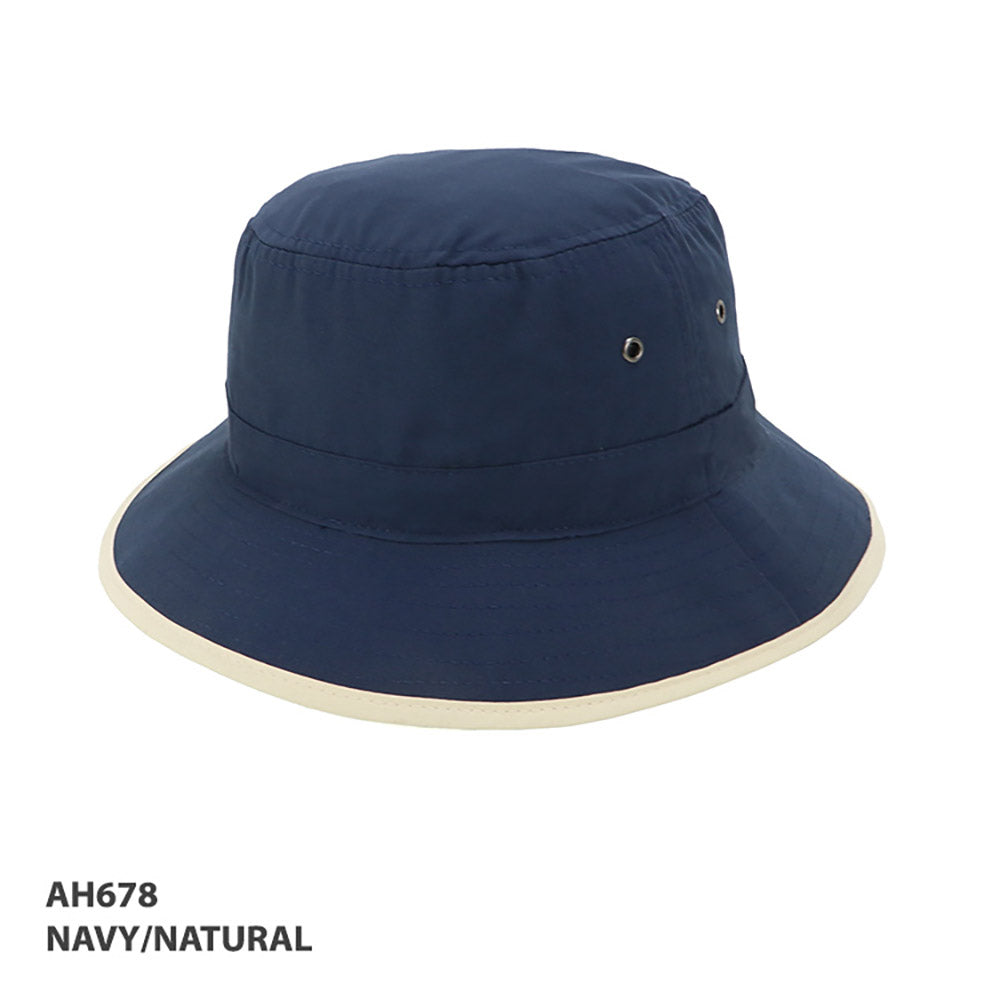 Microfibre Bucket Trim Hat AH678