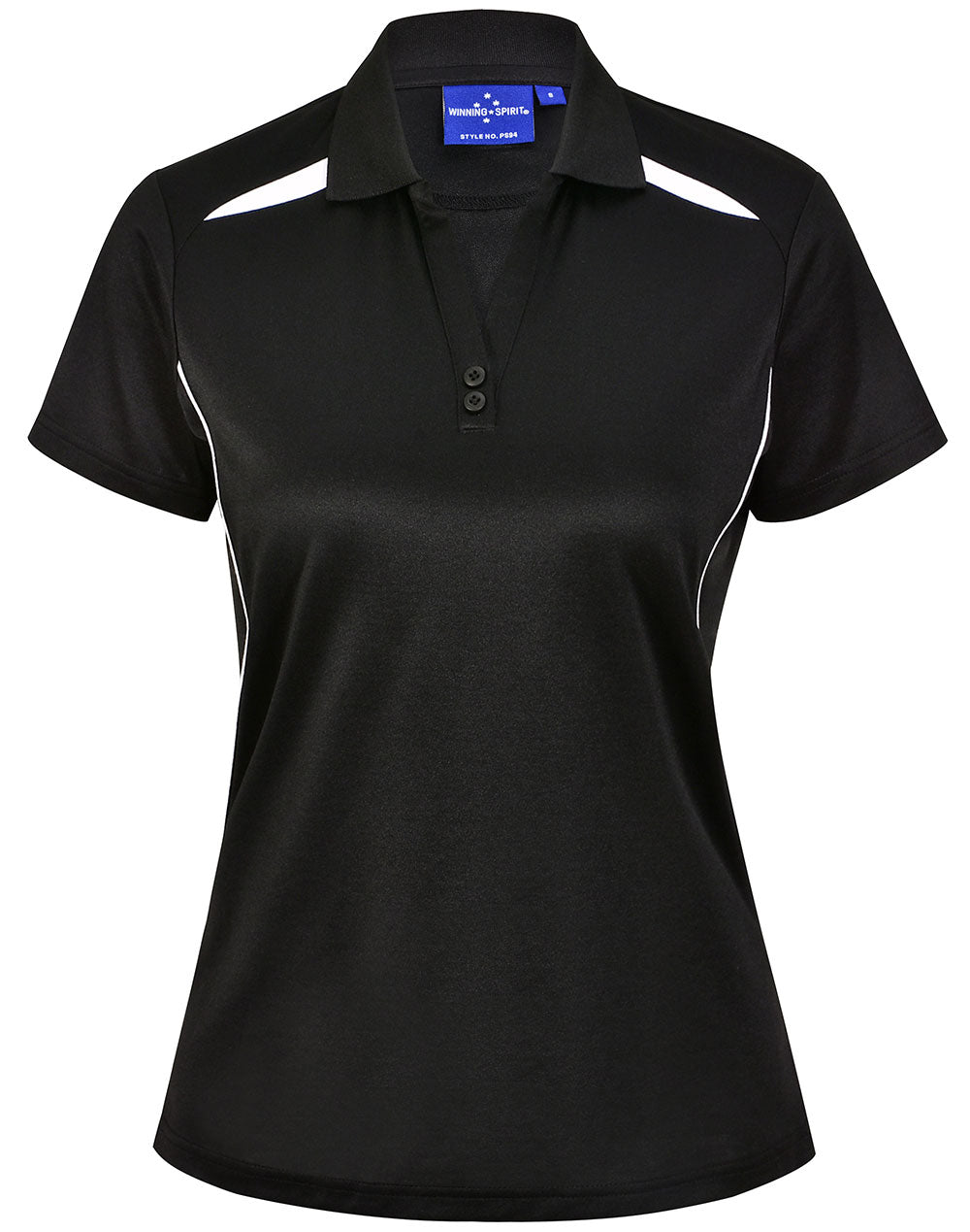 PS94 LADIES SUSTAINABLE POLY/COTTON CONTRAST SS POLO (6 -14)