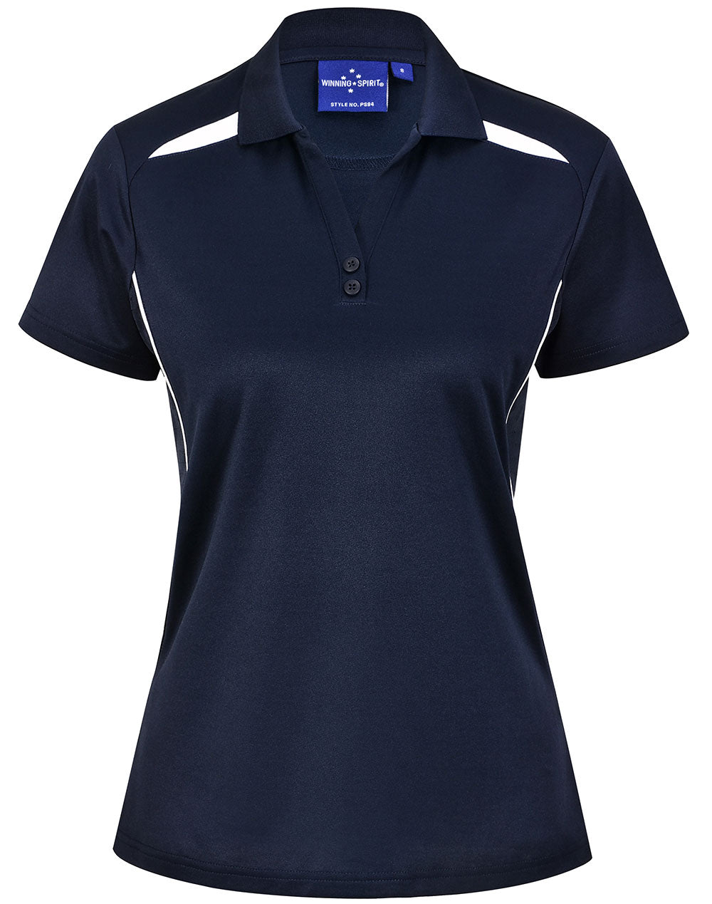 PS94 LADIES SUSTAINABLE POLY/COTTON CONTRAST SS POLO (6 -14)