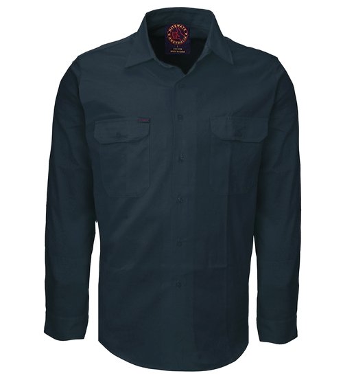 RITEMATE RM1000 - Long Sleeve Standard Weight Drill Shirt