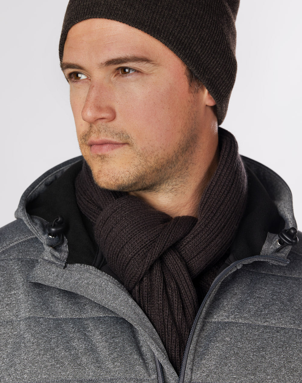 Cable Knit Scarf (Acrylic Knit With Cable Row Feature)