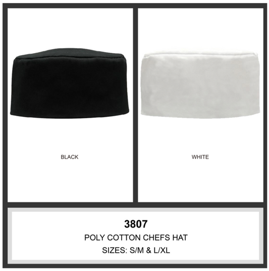 Poly Cotton Chefs Hat - Hw3807