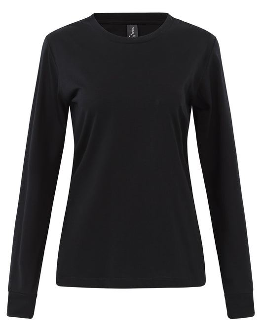 Ts48 Ladies Premium Cotton Face L/S Tee