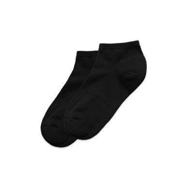 AS1204 Ankle Socks (2 Pairs)  BLACK