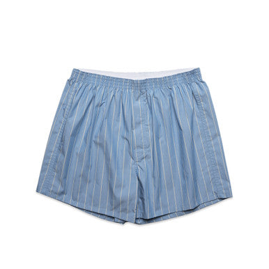 AS1216 Boxer Fine Stripe Shorts  MID BLUE/NATURAL