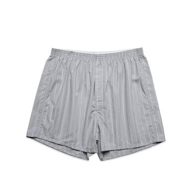 AS1216 Boxer Fine Stripe Shorts  SMOKE/WHITE