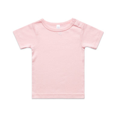 AS3001 Organic Infant Wee Tee  PINK