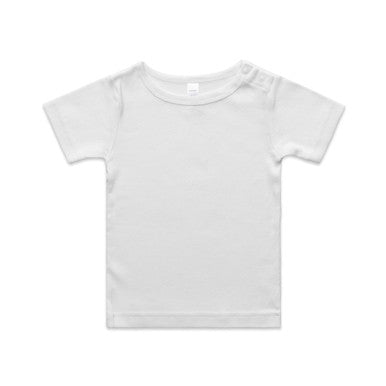 AS3001 Organic Infant Wee Tee  WHITE