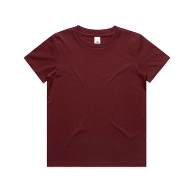 AS3005 Kids Staple Tee  BURGUNDY
