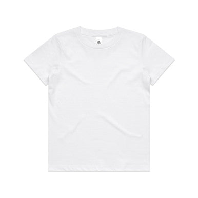 AS3006 Youth Staple Tee  WHITE