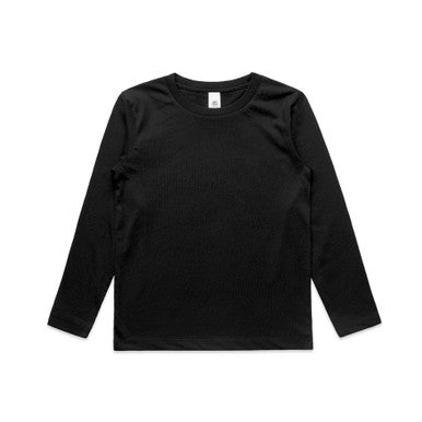 Kids Staple L/S Tee  BLACK