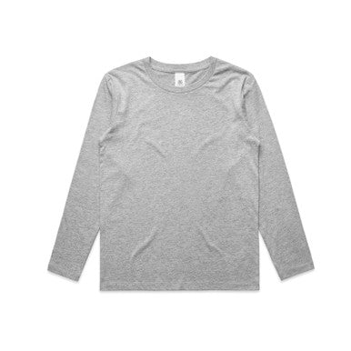 AS3008 Youth Staple L/S Tee  GREY MARLE