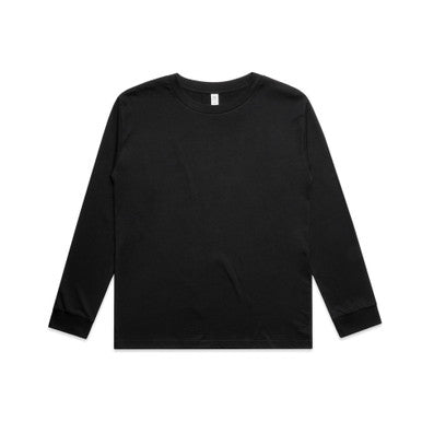 AS3062 Kids Classic L/S Tee  BLACK