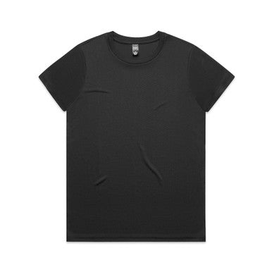 AS001A Wo's Maple Active Tee  BLACK