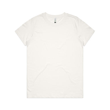 AS001G Wo's Maple Organic Tee  NATURAL