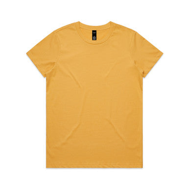 AS4001 Wo's Maple Tee  MUSTARD