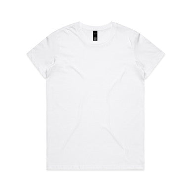 AS4001 Wo's Maple Tee  WHITE