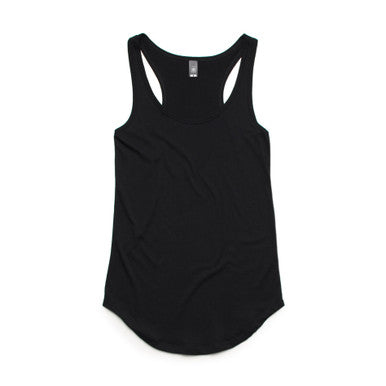 AS4007 Wo's Dash Racerback Tank  BLACK