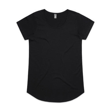 AS4008 Wo's Mali Tee  BLACK