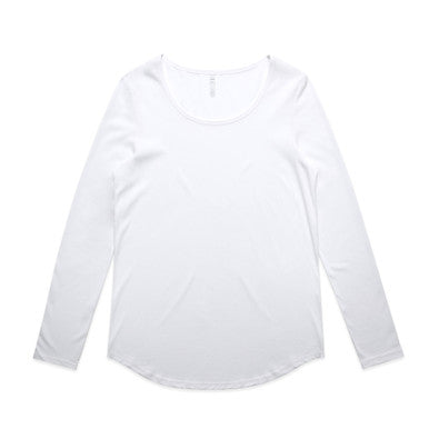 AS4009 Wo's Mali L/S Tee  WHITE