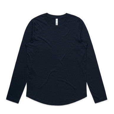 AS4021 Wo's Maple Curve L/S Tee  NAVY