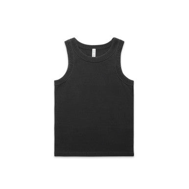 AS4034 Wo's Faded Organic Rib Tank  FADED BLACK