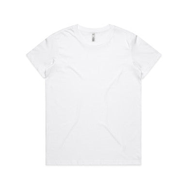 AS4051 Wo's Basic Tee  WHITE