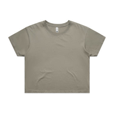 AS062F Wo's Faded Crop Tee  FADED DUST