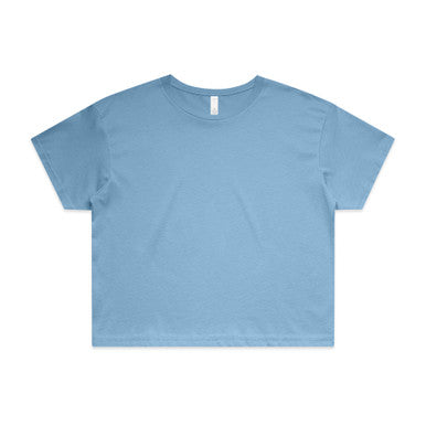 AS4062 Wo's Crop Tee  CAROLINA BLUE