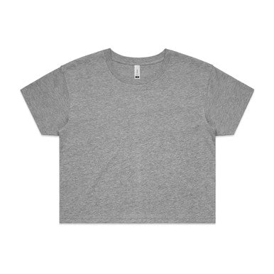 AS4062 Wo's Crop Tee  GREY MARLE