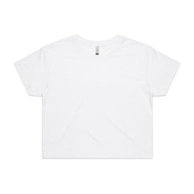 AS4062 Wo's Crop Tee  WHITE
