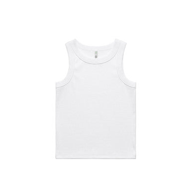 AS063G Wo's Organic Rib Tank  WHITE