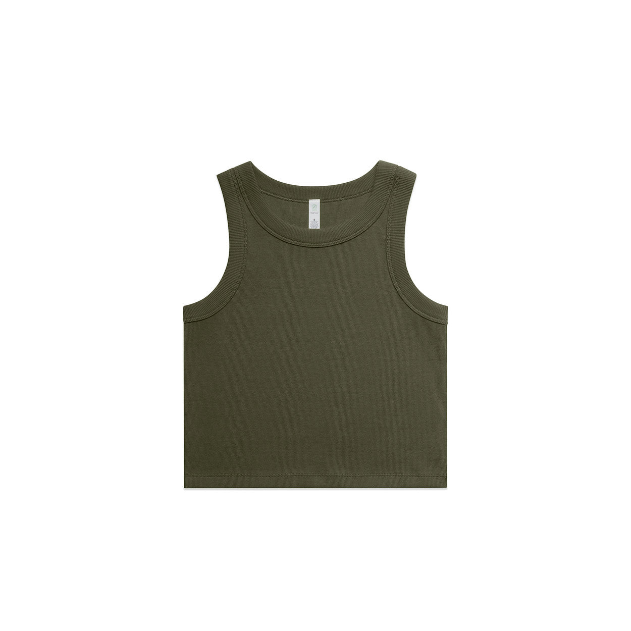 AS4064G Wo's Organic Rib Crop Tank