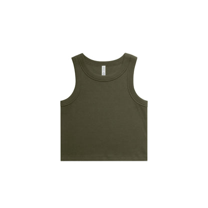 AS4064G Wo's Organic Rib Crop Tank